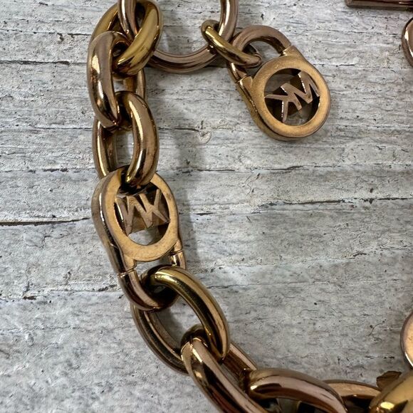 Michael Kors Padlock MK ChainLink Toggle Closure Bracelet - Picture 6 of 6